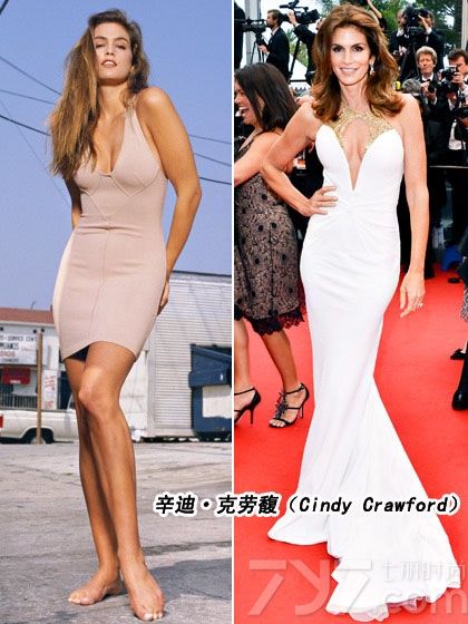 超级名模从辛迪·克劳馥（Cindy Crawford）到克里斯蒂·布琳克莉（Christie Brinkley）再到凯特·摩丝（Kate Moss）凭借她们上镜的面孔以及完美的身材连赚几百万美元，但赚再多的钱也买不回青春容颜，唯有感叹岁月不饶人了！一起来看看她们如今与以往的对比照。