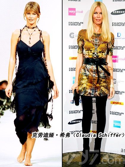 超级名模从辛迪·克劳馥（Cindy Crawford）到克里斯蒂·布琳克莉（Christie Brinkley）再到凯特·摩丝（Kate Moss）凭借她们上镜的面孔以及完美的身材连赚几百万美元，但赚再多的钱也买不回青春容颜，唯有感叹岁月不饶人了！一起来看看她们如今与以往的对比照。