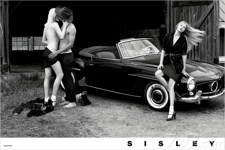 Sisley 2014/15秋冬广告大片，由时尚摄影师Sebastian Faena执镜，男模Simon Nessman和女模Gigi Hadid及reland Baldwin演绎，在美国西部牛仔的故乡，男模与女模上演激情热吻一幕，三角恋情难舍难分！