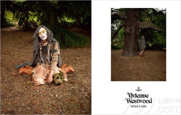 英国时装品牌 Vivienne Westwood（薇薇安·韦斯特伍德）发布2013秋冬系列时尚女装广告大片，本次大片由时尚摄影师 Jack Pierson（杰克.皮尔森）执镜，顶级名模 Iekeliene Stange 与西太后均有出镜演绎。Vivienne Westwood 是时装界的“朋克之母”。她使摇滚具有了典型的外表，撕口子或挖洞的T恤、拉链、色情口号、金属挂链等，并一直影响至今。英国给人的印象总是两种极端：一端是英国的皇家形象，一板一眼；另一端则是身体语言非常活泼的庞克，有着五颜六色的叛逆衣装和发型。Westwood是属于非正统的极端，她颇能掌握时代精神，将叛逆的元素融入作品之中。