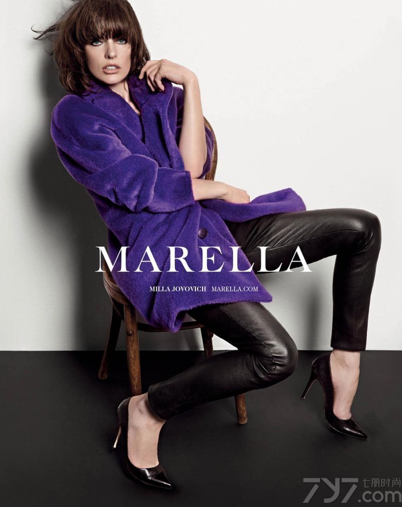 MARELLA 发布2013秋冬时尚女装广告大片，Marella是Max Mara 旗下品牌。与米拉·乔沃维奇 (Milla Jovovich) 合作设计了一个精选系列，灵感源于她的独特风格，这种风格同时与Marella的品牌理念完美契合，廓型简洁精致，融合特点鲜明的元素，如色彩、印花或纹理，使得成衣独一无二、与众不同，为整体装扮增添一丝摇滚风范。MARELLA服饰系列张扬多元，注重“整体风貌”，使女性的衣橱焕然一新，同时强调品质与价格之平衡。