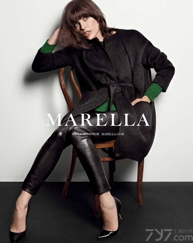 MARELLA 发布2013秋冬时尚女装广告大片，Marella是Max Mara 旗下品牌。与米拉·乔沃维奇 (Milla Jovovich) 合作设计了一个精选系列，灵感源于她的独特风格，这种风格同时与Marella的品牌理念完美契合，廓型简洁精致，融合特点鲜明的元素，如色彩、印花或纹理，使得成衣独一无二、与众不同，为整体装扮增添一丝摇滚风范。MARELLA服饰系列张扬多元，注重“整体风貌”，使女性的衣橱焕然一新，同时强调品质与价格之平衡。