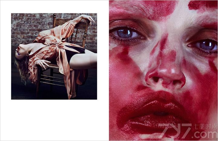 Guinevere van Seenus为《Numero》时尚杂志中国版2013年8月号拍摄广告大片。名模Guinevere Van Seenus在拍摄中大胆演绎，充分运用色彩以及光影的搭配，表现出一组令人诧异的作品，好诡秘。《Numero》是从巴黎起步的新法式时尚杂志，坚持独特、简约、清晰、现代的杂志美学，令人惊艳的图片影像，令人叫绝的编辑方式和整体视觉处理，以全球化的设计视野和法式的优雅风度，预示着先锋时尚影响力。